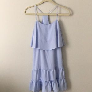 Nordstrom Periwinkle ruffle party dress 0